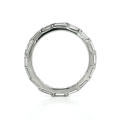 1.44 Baguette Diamond Eternity Band 14k White Gold