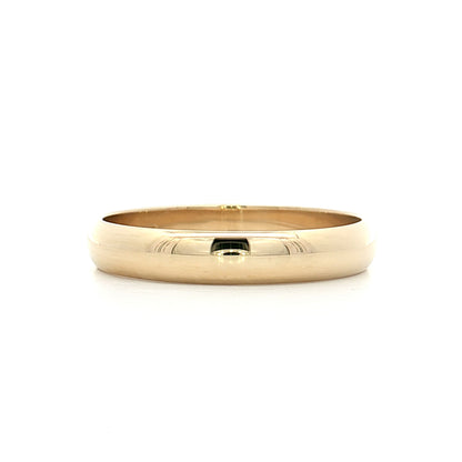 Men's Half Round Wedding Band 10k Yellow Gold