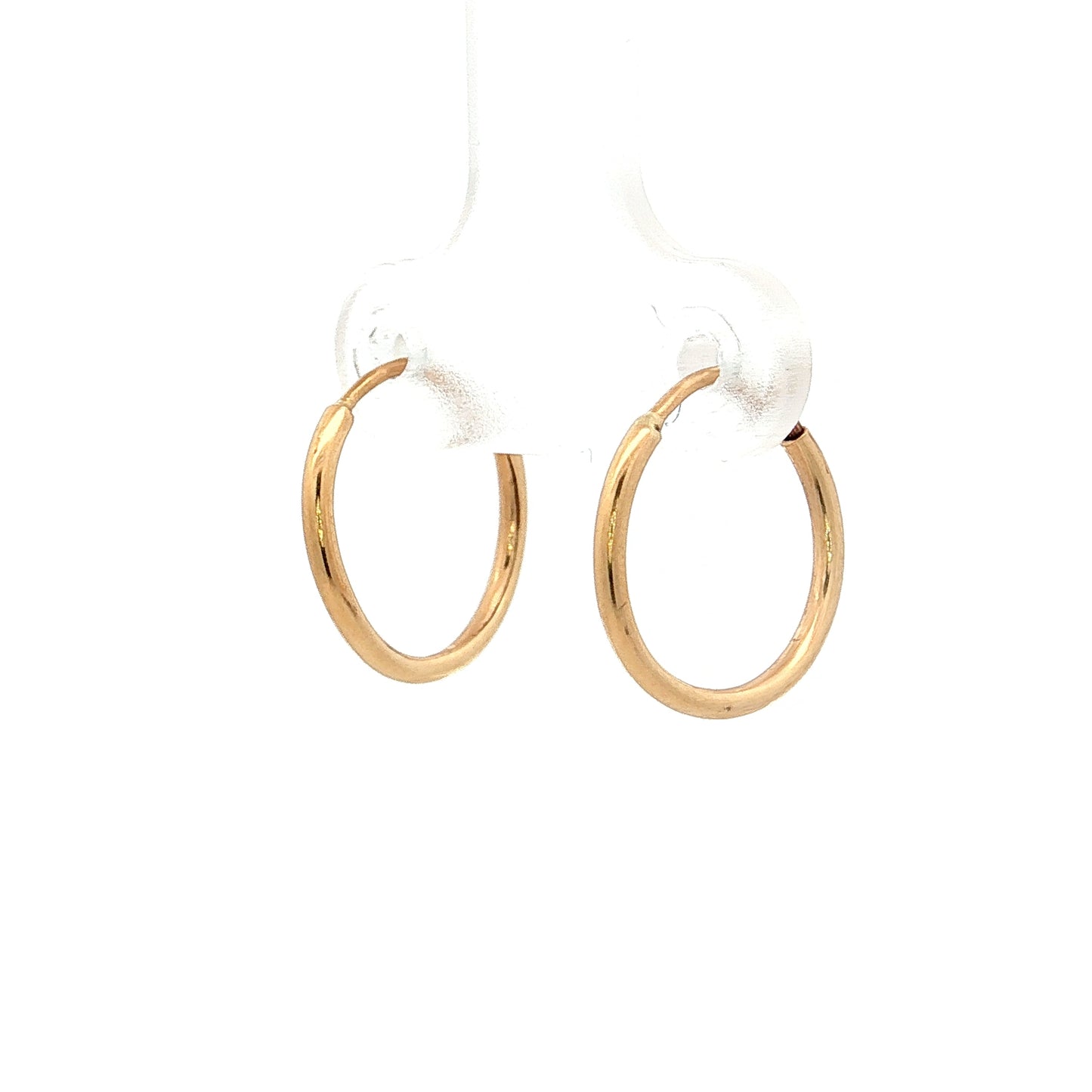 Seamless Hoop Earrings 18k Yellow Gold