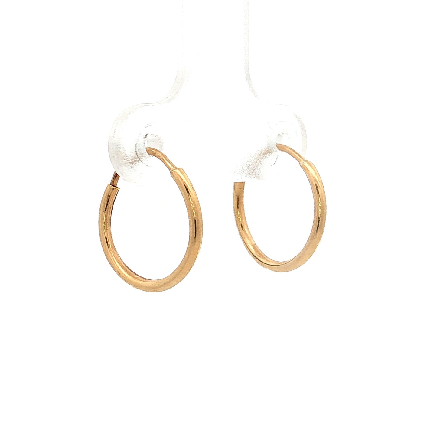 Seamless Hoop Earrings 18k Yellow Gold