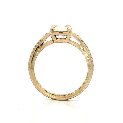 2.01 Old Mine Cushion Diamond Engagement Ring 14k