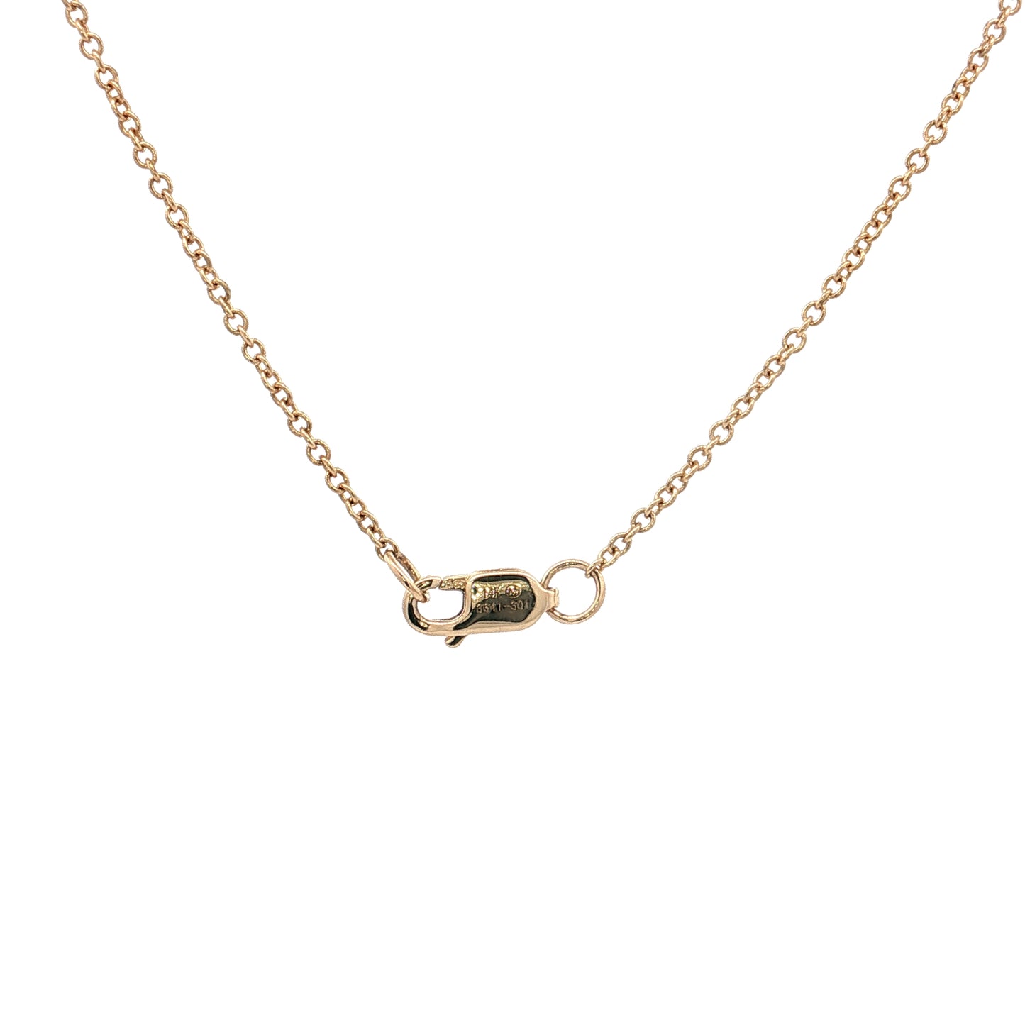 .55 Diamond & Black Onyx Heart Pendant Necklace 14k