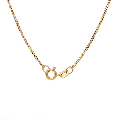 16.75" Twisted Box Chain Necklace 14k Yellow Gold