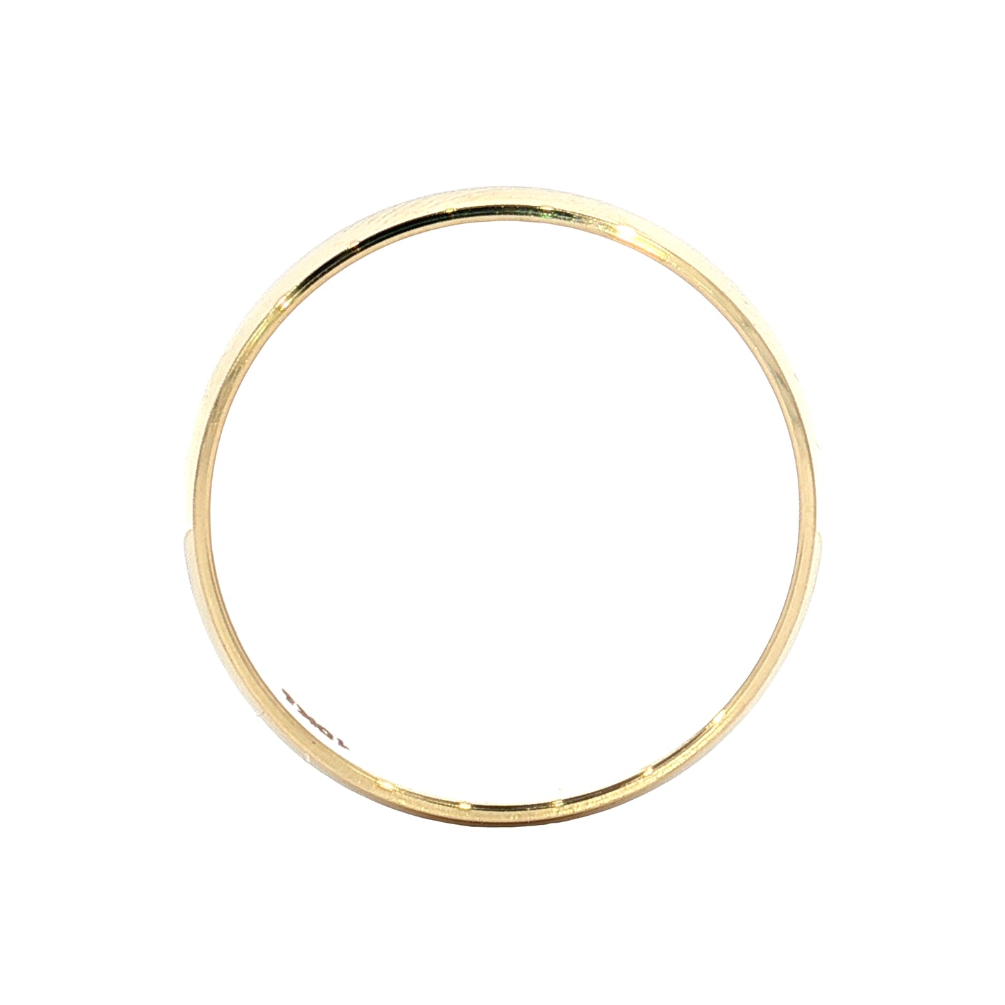 Men's 5mm Half Round Wedding Band 10k Yellow Gold