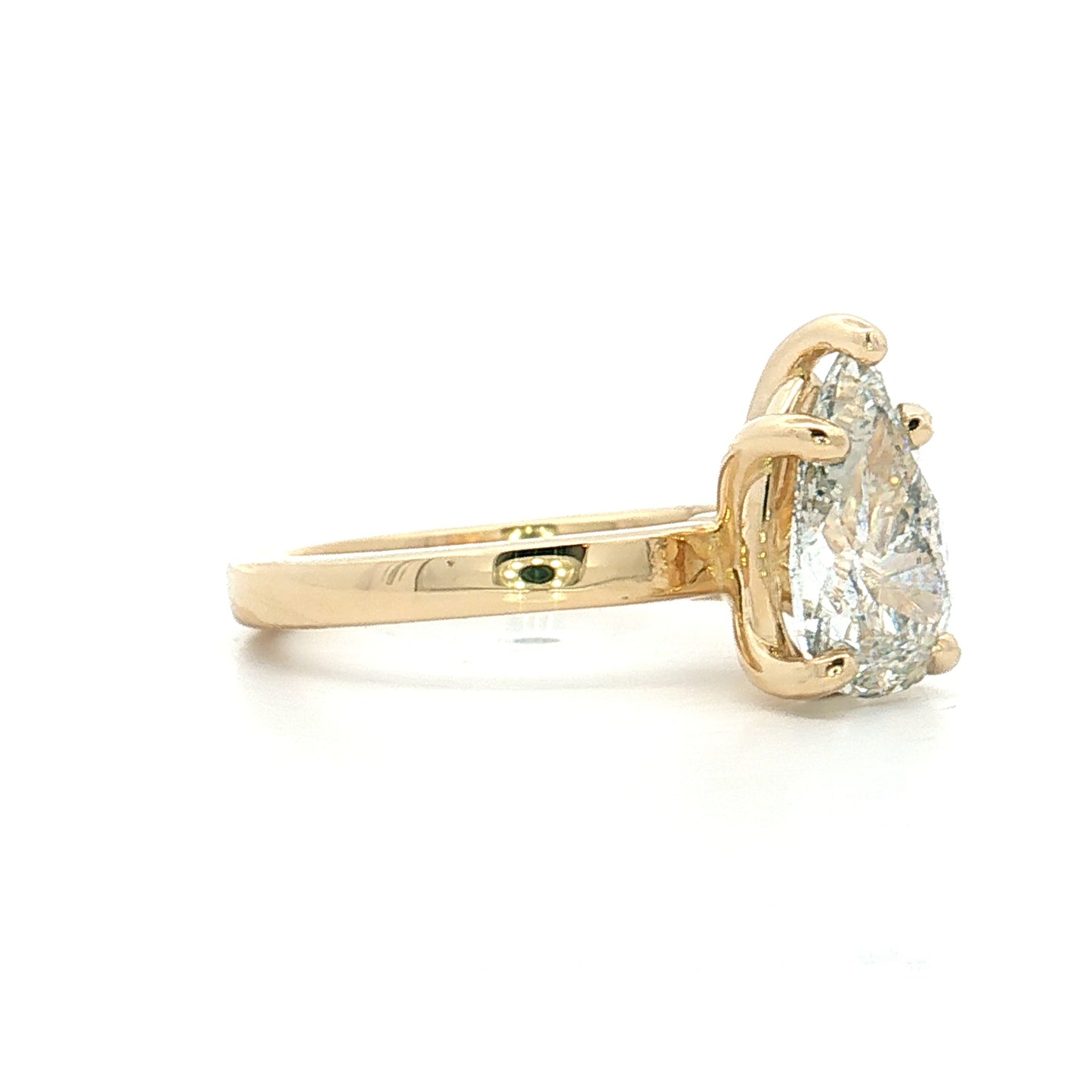 2.17 GIA Pear Diamond Solitaire Engagement Ring 14k