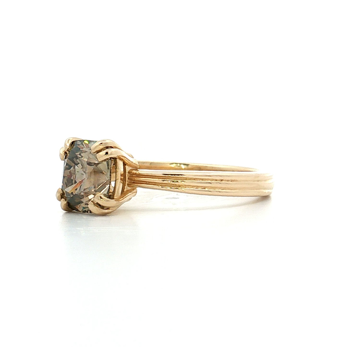 1.59 Old Mine Cushion Diamond Engagement Ring 14k