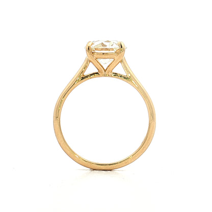 2.13 GIA Old European Diamond Engagement Ring 18k