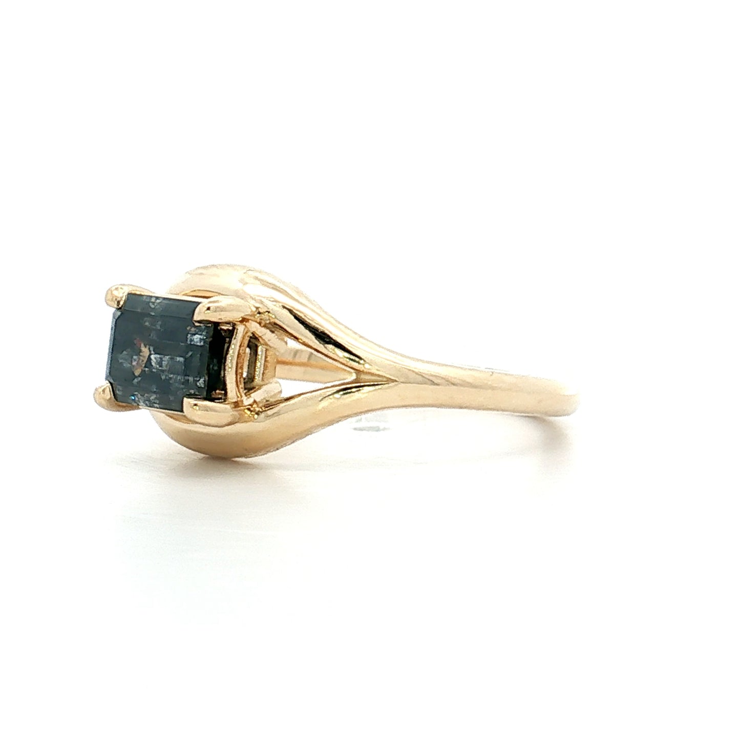 1.09 Emerald Cut Diamond Engagement Ring 14k