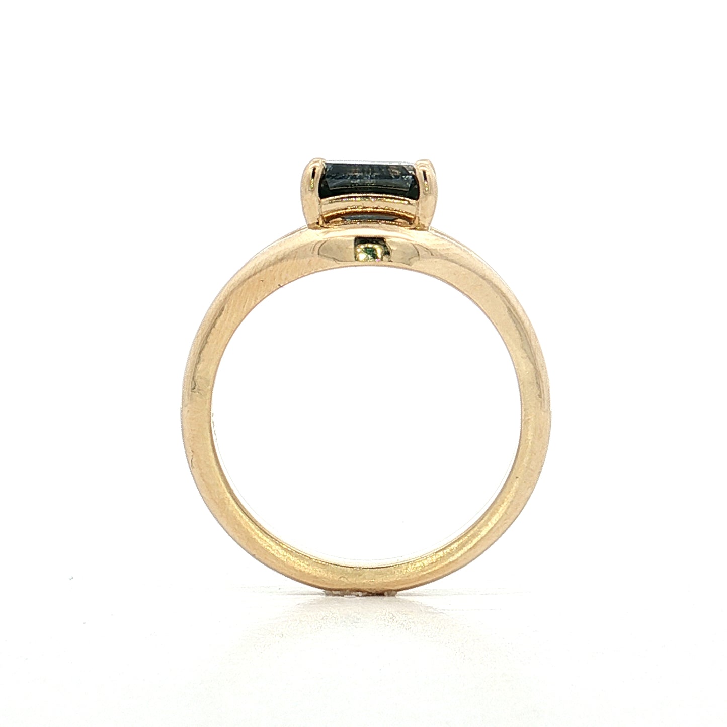 1.09 Emerald Cut Diamond Engagement Ring 14k