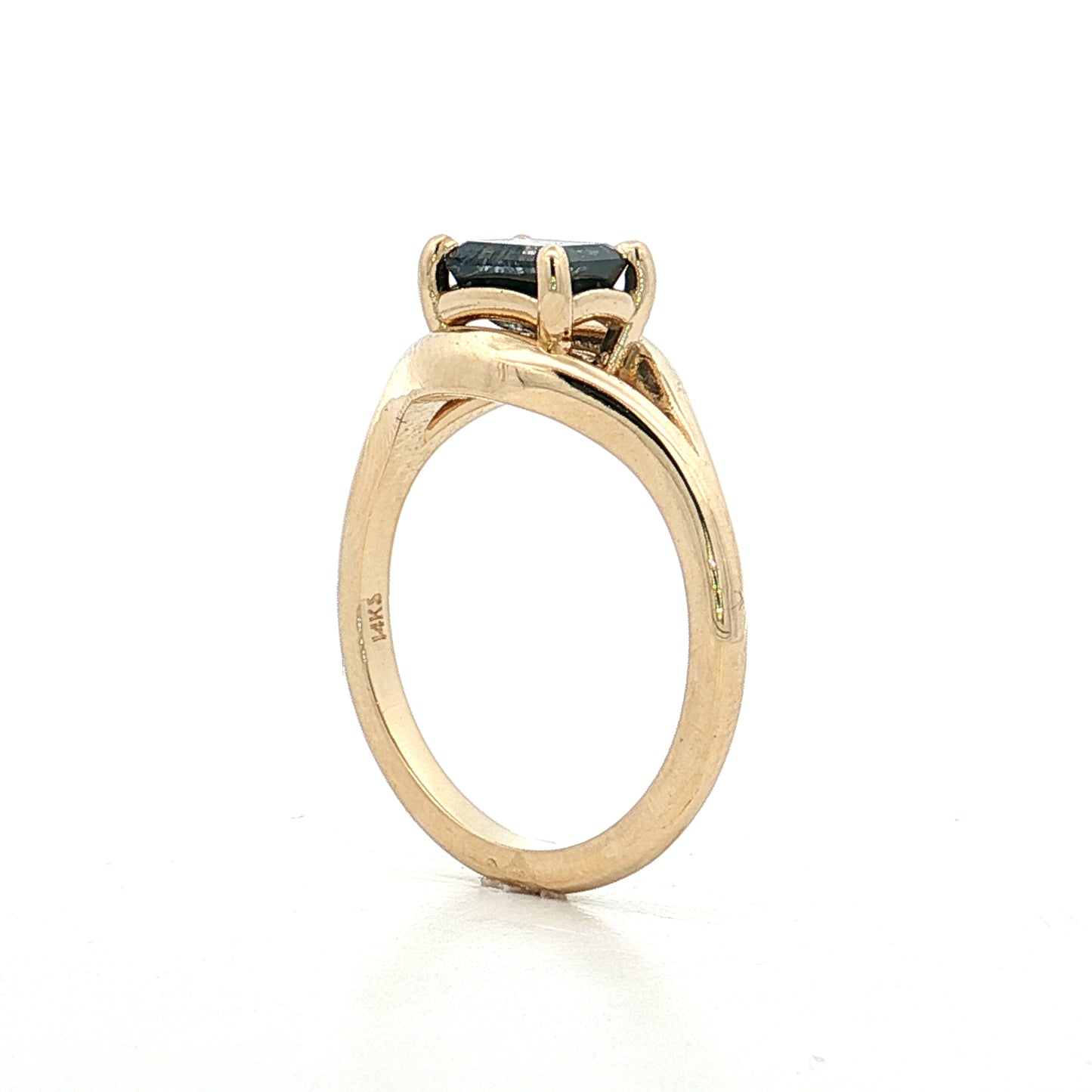 1.09 Emerald Cut Diamond Engagement Ring 14k