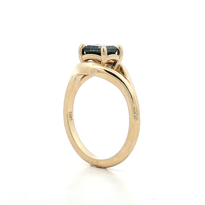 1.09 Emerald Cut Diamond Engagement Ring 14k