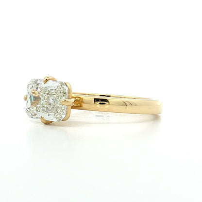 2.03 GIA Criss Cut Diamond Engagement Ring 18k