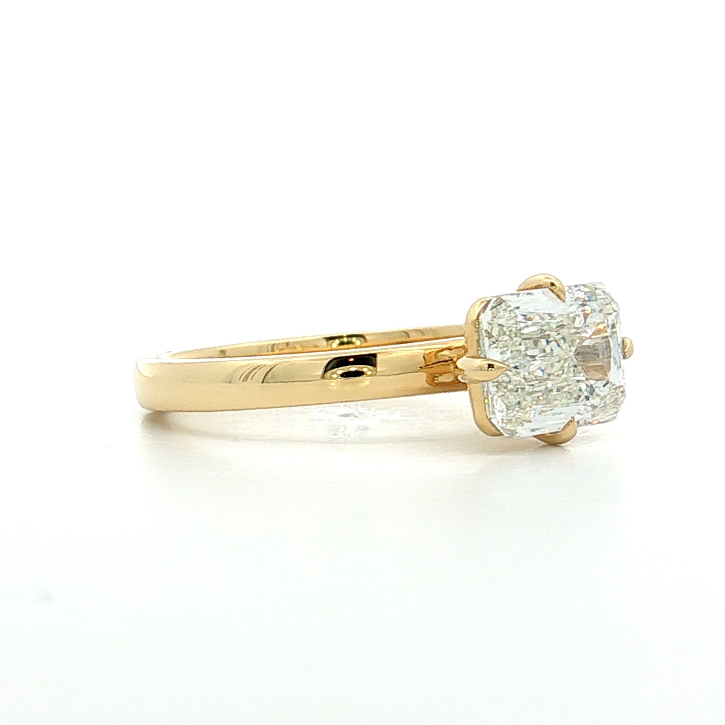 2.03 GIA Criss Cut Diamond Engagement Ring 18k