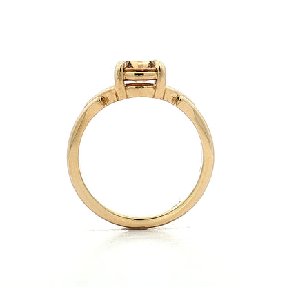 1.10 GIA Step Cushion Diamond Engagement Ring 14k