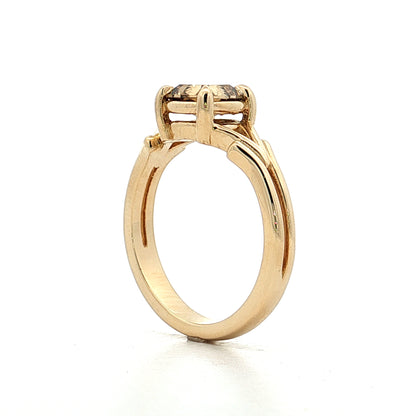 1.10 GIA Step Cushion Diamond Engagement Ring 14k