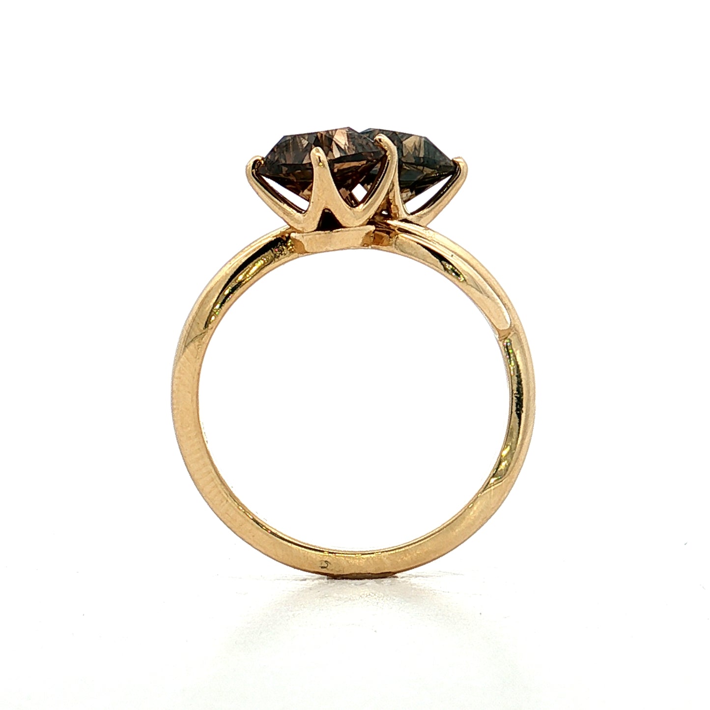 2.60 Toi Et Moi Diamond Engagement Ring 14k Yellow Gold