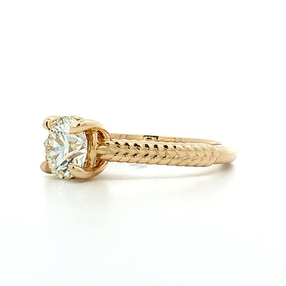 1.23 Round Diamond Solitaire Engagement Ring 14k