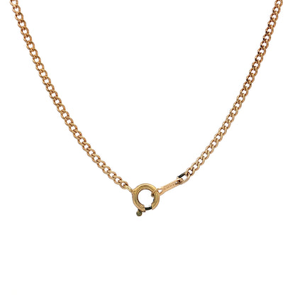 24" Curb Link Chain Necklace 14k Yellow Gold