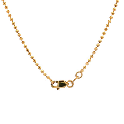 Victorian Black Onyx Mourning Pendant Necklace 14k