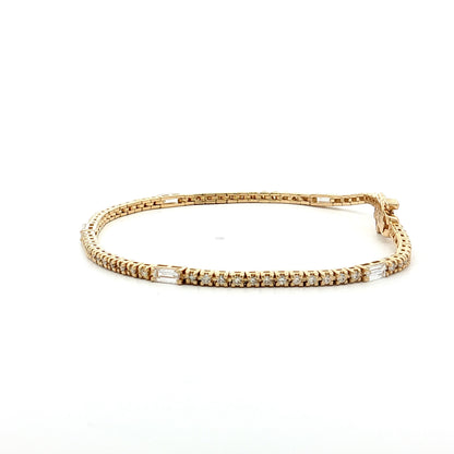 1.44 Diamond Tennis Bracelet 14k Yellow Gold