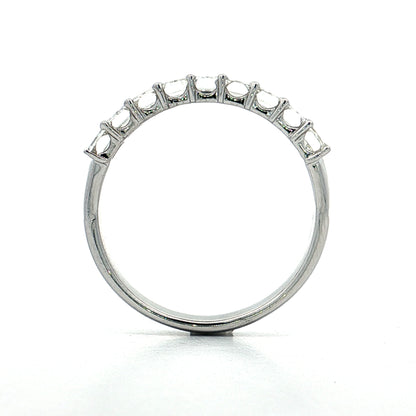1.50 Emerald Cut Diamond Stacking Band 14k White Gold