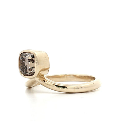 1.29 Cushion Diamond Solitaire Engagement Ring 14k