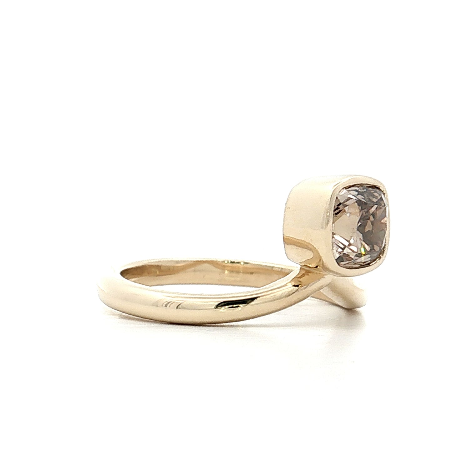 1.29 Cushion Diamond Solitaire Engagement Ring 14k