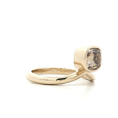 1.29 Cushion Diamond Solitaire Engagement Ring 14k