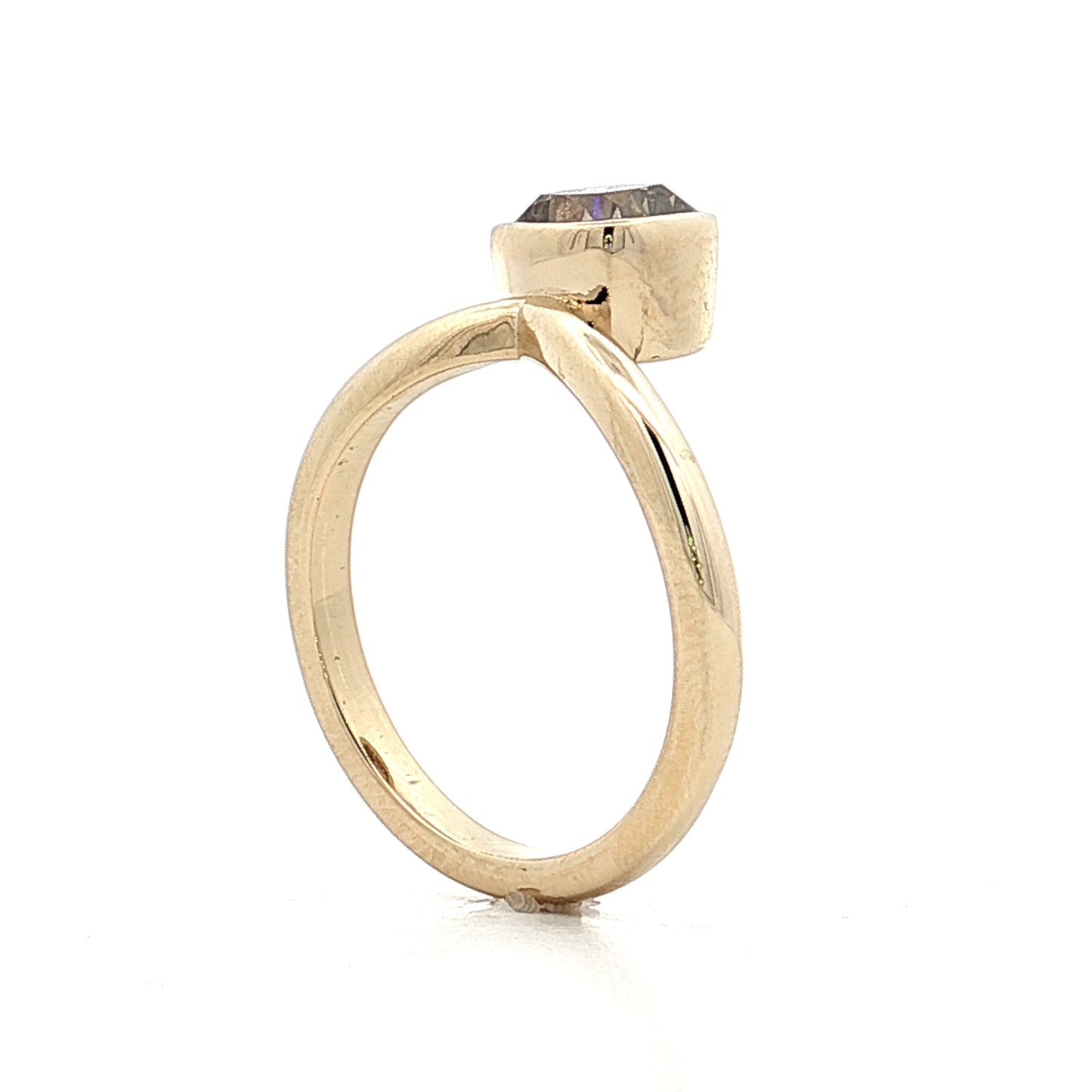 1.29 Cushion Diamond Solitaire Engagement Ring 14k