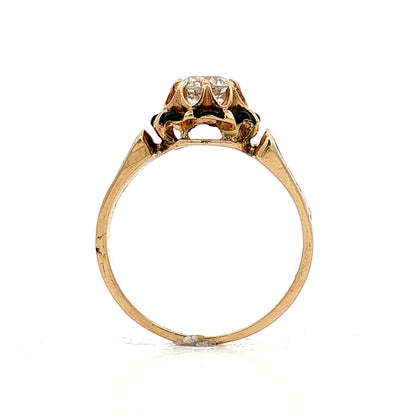 .61 Antique Victorian Diamond Engagement Ring 18k
