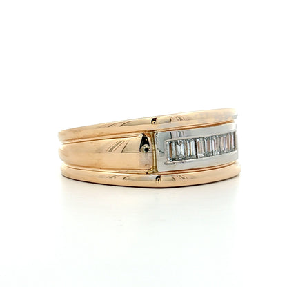 .45 Men's Baguette Diamond Wedding Band 14k