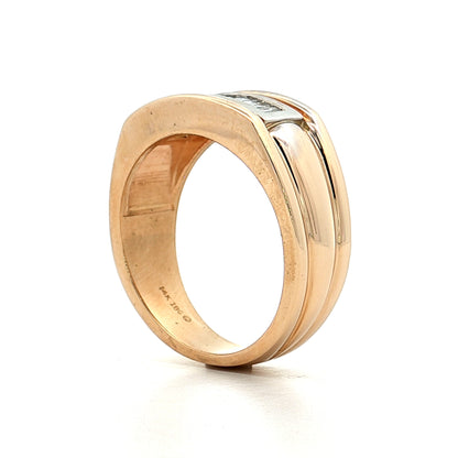 .45 Men's Baguette Diamond Wedding Band 14k