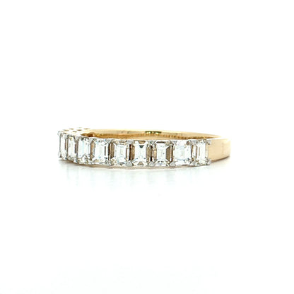1.22 Emerald Cut Diamond Stacking Band 14k