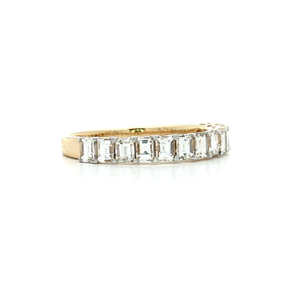 1.22 Emerald Cut Diamond Stacking Band 14k