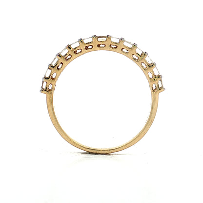 1.22 Emerald Cut Diamond Stacking Band 14k