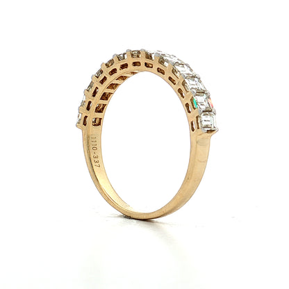 1.22 Emerald Cut Diamond Stacking Band 14k