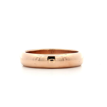Men's 5mm Wedding Band 14k Yellow Gold
