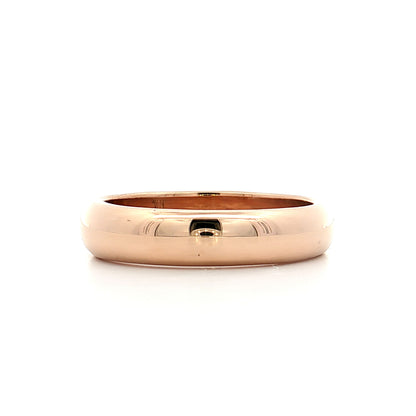 Men's 5mm Wedding Band 14k Yellow Gold