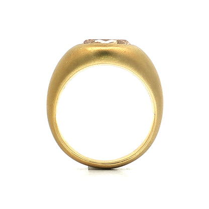 1.72 Oval Bezel Diamond Engagement Ring 18k