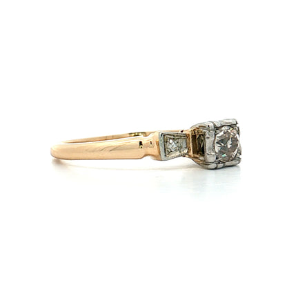 .26 Vintage Retro Diamond Engagement Ring 14k