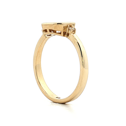 .31 Round Diamond Engagement Ring 14k Yellow Gold