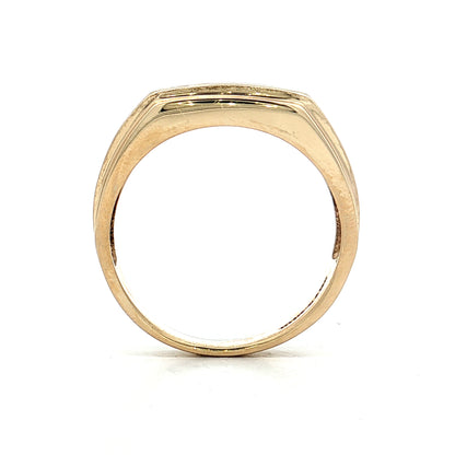 Diamond Men's Ring 10k Yellow Gold