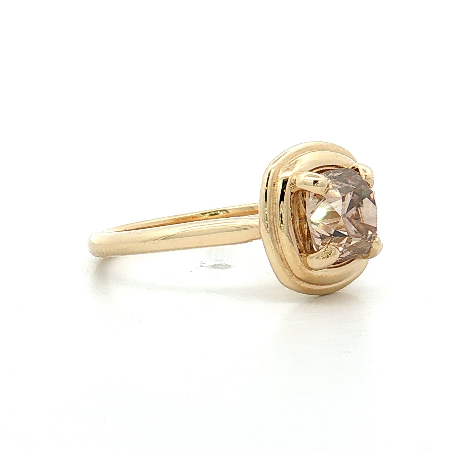 1.72 Old Mine Cushion Diamond Engagement Ring 14k