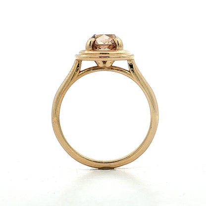 1.72 Old Mine Cushion Diamond Engagement Ring 14k