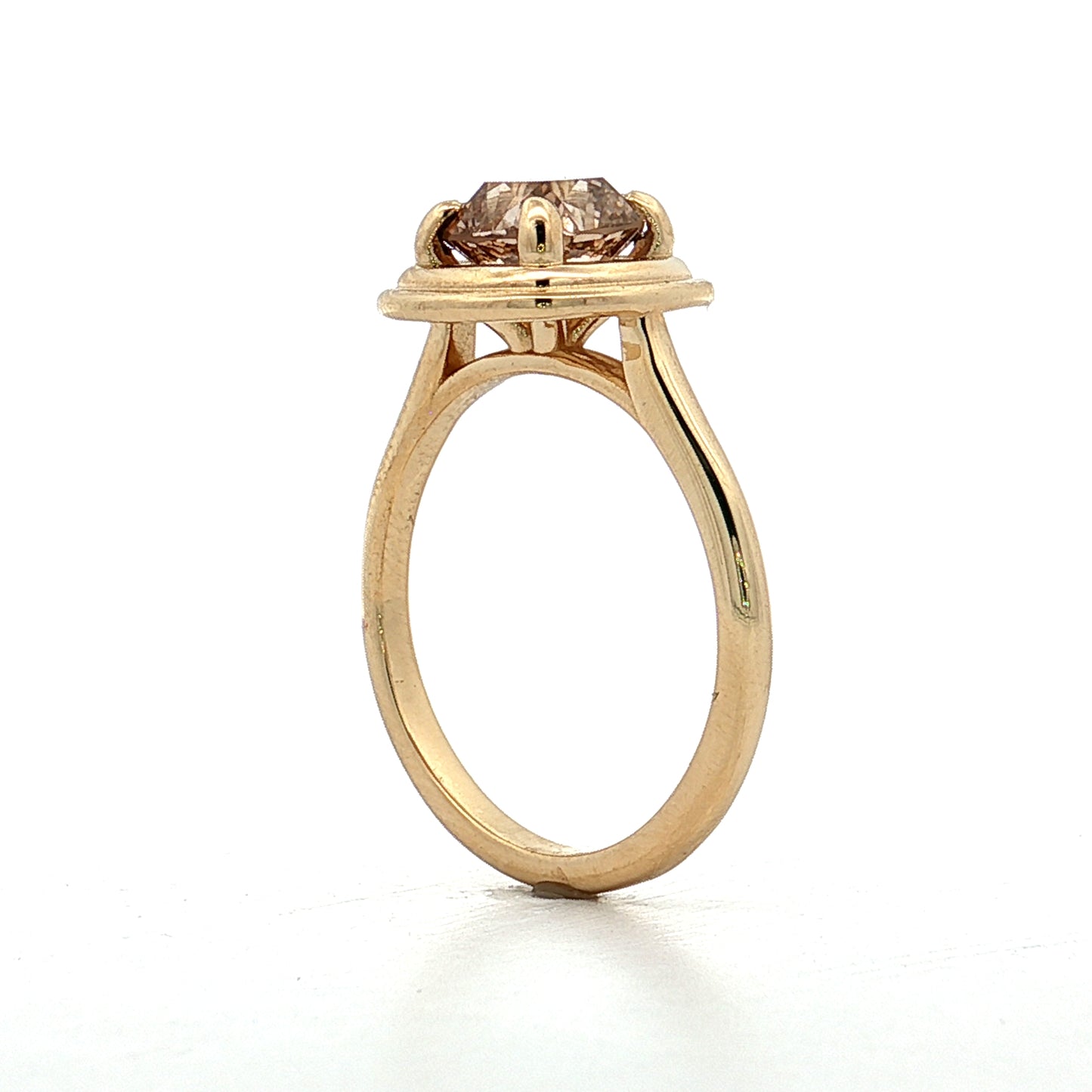 1.72 Old Mine Cushion Diamond Engagement Ring 14k