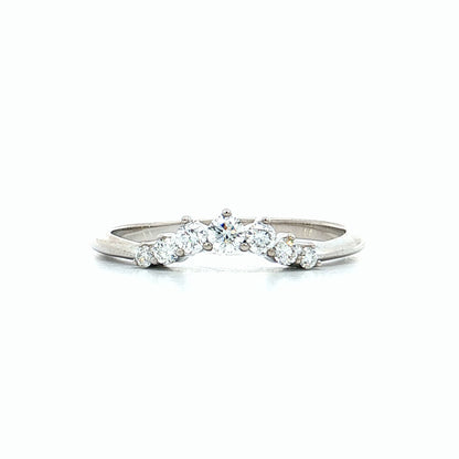 .24 Diamond Tiara Wedding Band in 14k White Gold