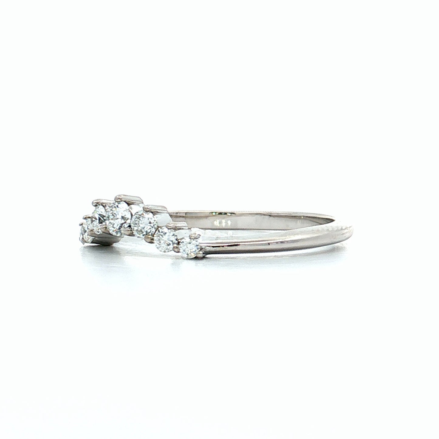 .24 Diamond Tiara Wedding Band in 14k White Gold