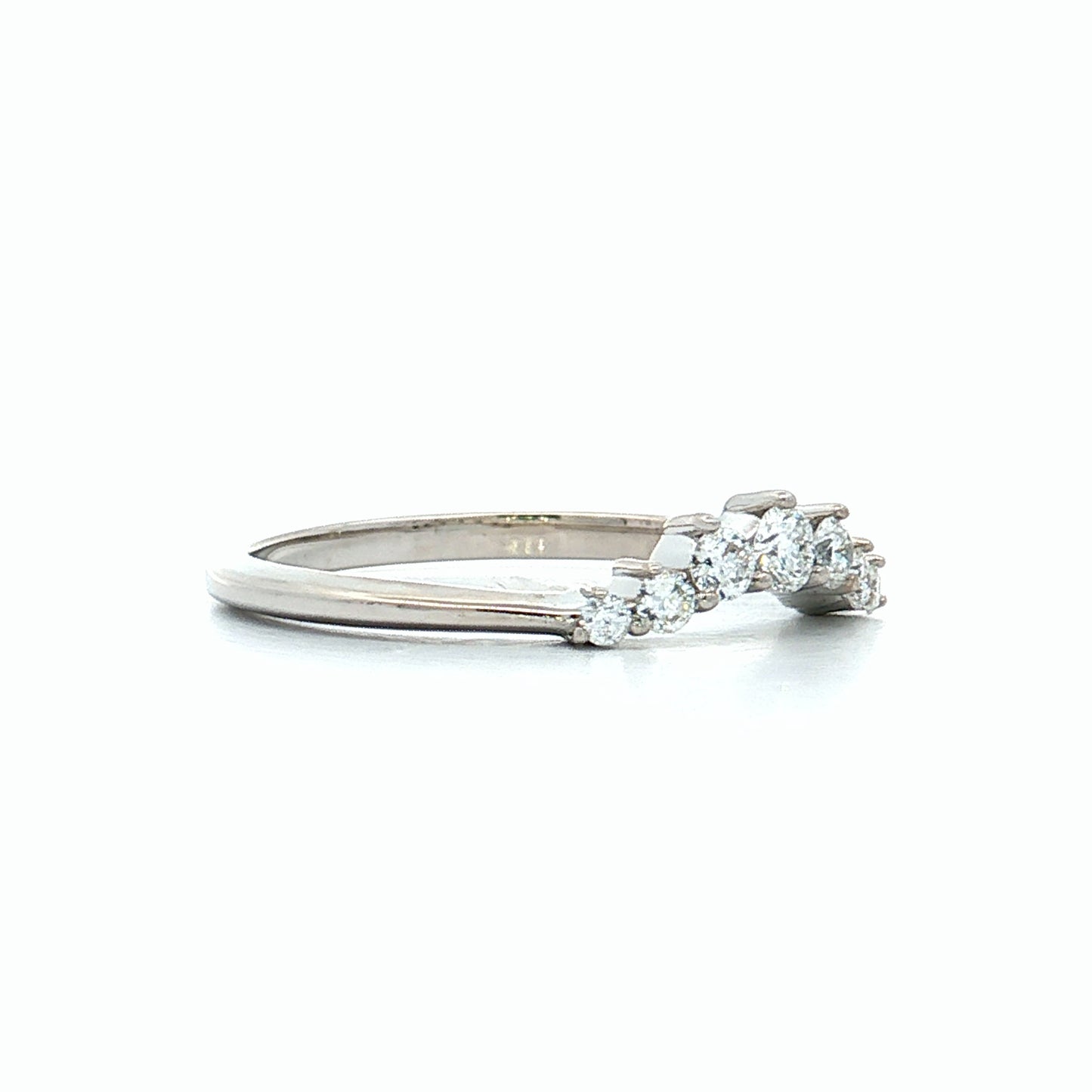.24 Diamond Tiara Wedding Band in 14k White Gold