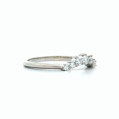 .24 Diamond Tiara Wedding Band in 14k White Gold