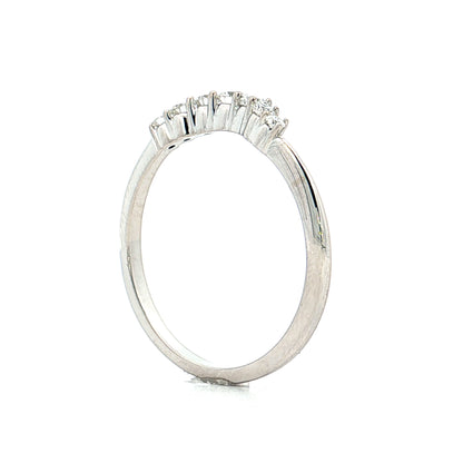 .24 Diamond Tiara Wedding Band in 14k White Gold